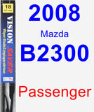 Passenger Wiper Blade for 2008 Mazda B2300 - Vision Saver