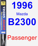 Passenger Wiper Blade for 1996 Mazda B2300 - Vision Saver