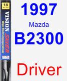 Driver Wiper Blade for 1997 Mazda B2300 - Vision Saver