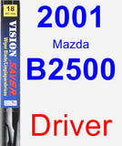 Driver Wiper Blade for 2001 Mazda B2500 - Vision Saver