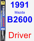 Driver Wiper Blade for 1991 Mazda B2600 - Vision Saver