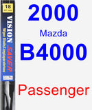 Passenger Wiper Blade for 2000 Mazda B4000 - Vision Saver