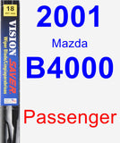 Passenger Wiper Blade for 2001 Mazda B4000 - Vision Saver