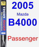 Passenger Wiper Blade for 2005 Mazda B4000 - Vision Saver