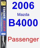 Passenger Wiper Blade for 2006 Mazda B4000 - Vision Saver