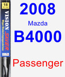 Passenger Wiper Blade for 2008 Mazda B4000 - Vision Saver