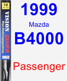 Passenger Wiper Blade for 1999 Mazda B4000 - Vision Saver