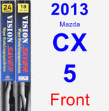 Front Wiper Blade Pack for 2013 Mazda CX-5 - Vision Saver