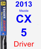 Driver Wiper Blade for 2013 Mazda CX-5 - Vision Saver