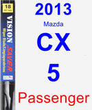 Passenger Wiper Blade for 2013 Mazda CX-5 - Vision Saver