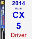 Driver Wiper Blade for 2014 Mazda CX-5 - Vision Saver