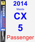 Passenger Wiper Blade for 2014 Mazda CX-5 - Vision Saver