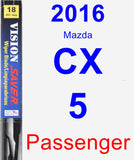 Passenger Wiper Blade for 2016 Mazda CX-5 - Vision Saver