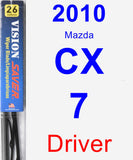 Driver Wiper Blade for 2010 Mazda CX-7 - Vision Saver
