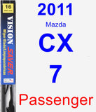 Passenger Wiper Blade for 2011 Mazda CX-7 - Vision Saver