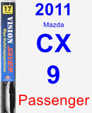 Passenger Wiper Blade for 2011 Mazda CX-9 - Vision Saver