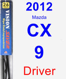 Driver Wiper Blade for 2012 Mazda CX-9 - Vision Saver