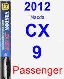 Passenger Wiper Blade for 2012 Mazda CX-9 - Vision Saver