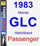 Passenger Wiper Blade for 1983 Mazda GLC - Vision Saver