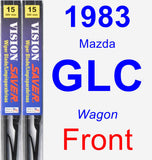 Front Wiper Blade Pack for 1983 Mazda GLC - Vision Saver