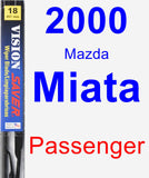 Passenger Wiper Blade for 2000 Mazda Miata - Vision Saver