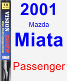 Passenger Wiper Blade for 2001 Mazda Miata - Vision Saver