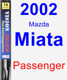 Passenger Wiper Blade for 2002 Mazda Miata - Vision Saver