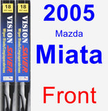 Front Wiper Blade Pack for 2005 Mazda Miata - Vision Saver