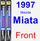 Front Wiper Blade Pack for 1997 Mazda Miata - Vision Saver