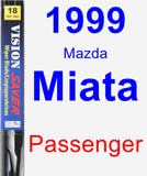 Passenger Wiper Blade for 1999 Mazda Miata - Vision Saver