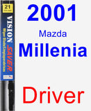 Driver Wiper Blade for 2001 Mazda Millenia - Vision Saver