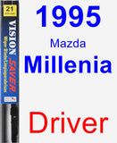 Driver Wiper Blade for 1995 Mazda Millenia - Vision Saver