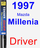 Driver Wiper Blade for 1997 Mazda Millenia - Vision Saver