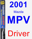 Driver Wiper Blade for 2001 Mazda MPV - Vision Saver