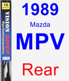 Rear Wiper Blade for 1989 Mazda MPV - Vision Saver