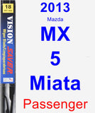 Passenger Wiper Blade for 2013 Mazda MX-5 Miata - Vision Saver