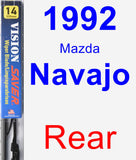 Rear Wiper Blade for 1992 Mazda Navajo - Vision Saver