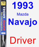 Driver Wiper Blade for 1993 Mazda Navajo - Vision Saver