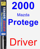 Driver Wiper Blade for 2000 Mazda Protege - Vision Saver