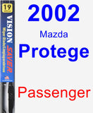 Passenger Wiper Blade for 2002 Mazda Protege - Vision Saver