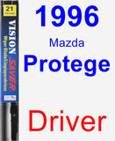 Driver Wiper Blade for 1996 Mazda Protege - Vision Saver