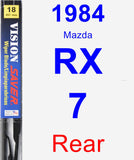 Rear Wiper Blade for 1984 Mazda RX-7 - Vision Saver