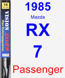 Passenger Wiper Blade for 1985 Mazda RX-7 - Vision Saver