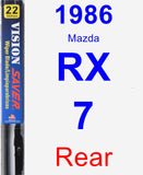 Rear Wiper Blade for 1986 Mazda RX-7 - Vision Saver
