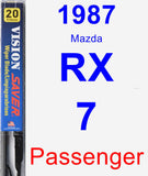 Passenger Wiper Blade for 1987 Mazda RX-7 - Vision Saver