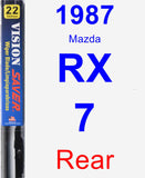 Rear Wiper Blade for 1987 Mazda RX-7 - Vision Saver