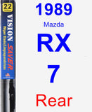 Rear Wiper Blade for 1989 Mazda RX-7 - Vision Saver