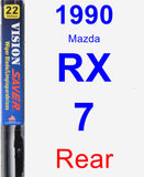 Rear Wiper Blade for 1990 Mazda RX-7 - Vision Saver
