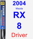 Driver Wiper Blade for 2004 Mazda RX-8 - Vision Saver