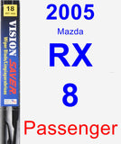 Passenger Wiper Blade for 2005 Mazda RX-8 - Vision Saver